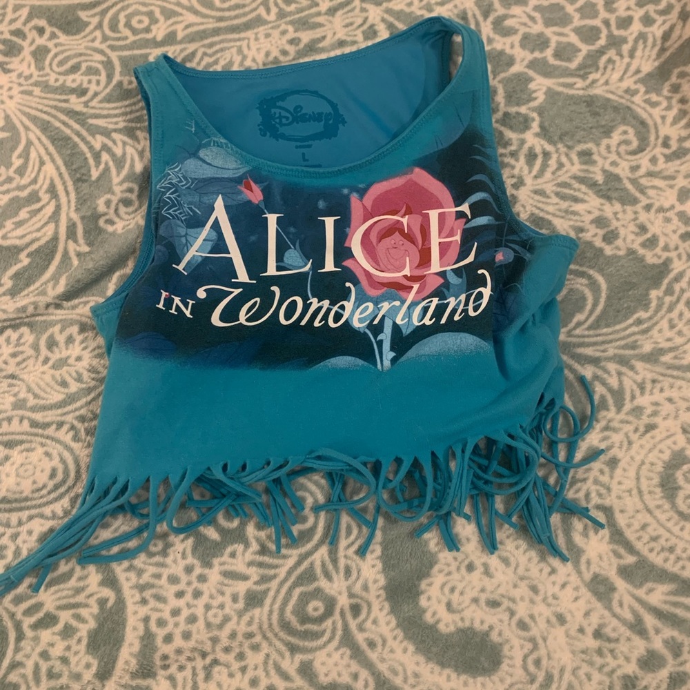 Alice in Wonderland Fringe Crop Top